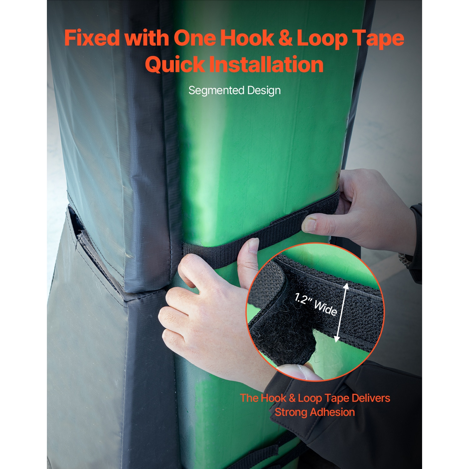64" Tall Basketball Pole Pad All-weather Durable Padding For 7"x7" Square Pole_voghion.com